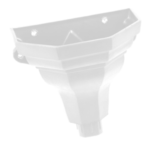 Cast Iron Style Medium Ogee Hopper Porcelain White