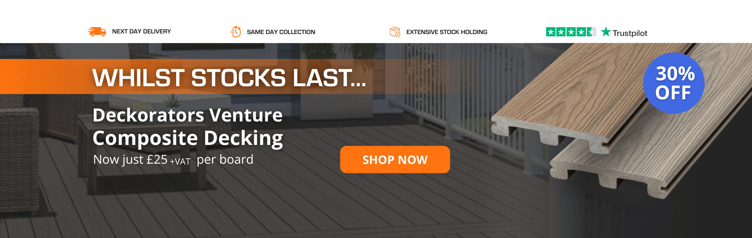 COMPOSITE DECKING - Deckorators Venture Clearance Sale