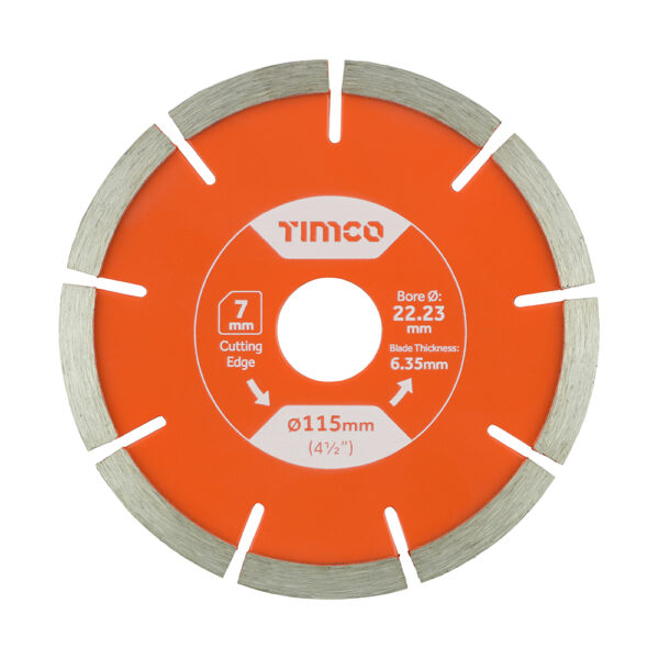 Mortar Raking Diamond Blade 115mm Diameter, 22mm Bore