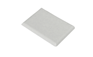 50mm Square Cover Board End Cap White