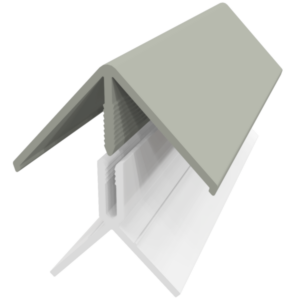 Fortex 2 Part External Corner Trim - Misty Grey 3m