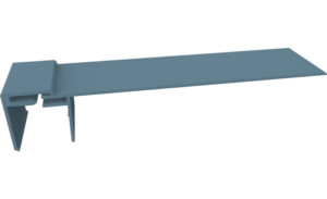 Fortex 150mm Reveal Liner & 2 Part Channel Trim Colonial Blue 3m