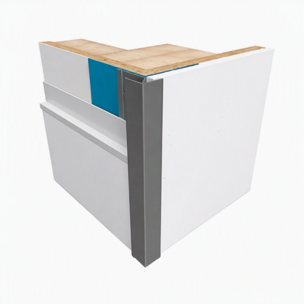 External Corner with Lap Profile for Fibre Cement Cladding 3m Midnight Black