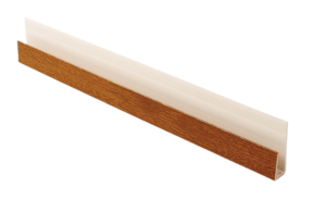 Soffit Edge Channel J Trim 5m Golden Oak Grained