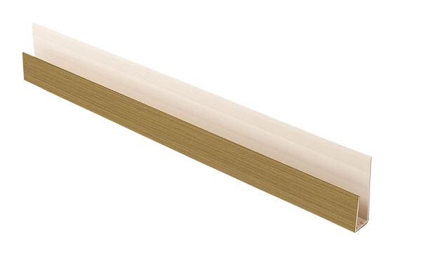 Soffit Edge Channel J Trim 5m Irish Oak