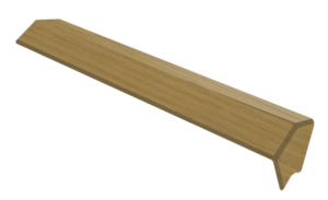 Square External 135 Degree Fascia Corner 300mm Irish Oak