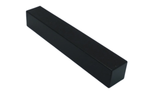 Square Fascia Corner 300mm Black Ash Grained