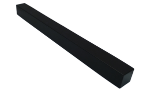 Square Double Ended Fascia Corner 500mm Black Ash Grained
