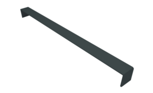 Square Double Ended Fascia Corner 500mm Anthracite Grey Plain RAL7016