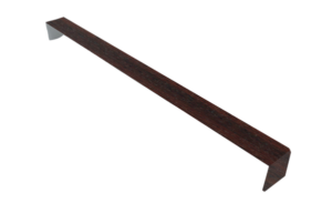 Square Double Ended Fascia Corner 500mm Mahogany