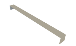 Square Double Ended Fascia Corner 500mm Painswick / Agate Grey Grained