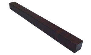 Square Double Ended Fascia Corner 500mm Rosewood Grained
