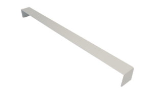 Square Double Ended Fascia Corner 500mm White Ash Grained