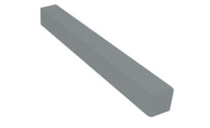 Square Fascia Corner 300mm Light Grey Plain