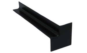 Square Internal Fascia Corner 300mm Black Ash Grained