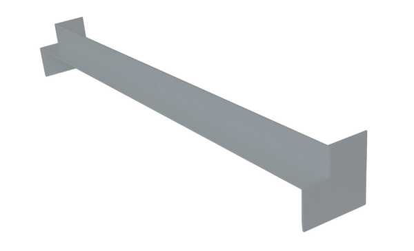 Square Double Ended Internal Fascia Corner 500mm Light Grey Plain