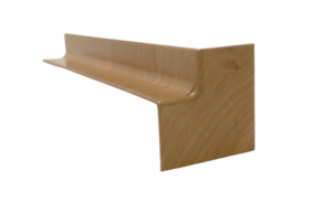 Square Internal Fascia Corner 300mm Irish Oak