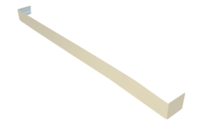 Square Double Ended Fascia Joint 500mm Cream Grained