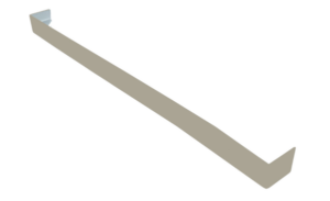 Square Double Ended Fascia Joint 500mm Painswick / Agate Grey Grained