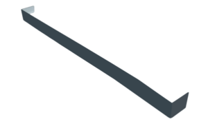 Square Double Ended Fascia Joint 450mm Smooth Anthracite Grey RAL7016