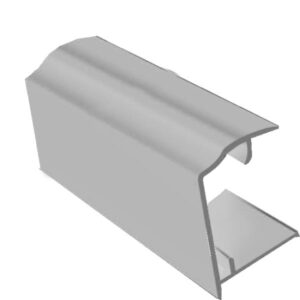 Aluminium End Closure 35mm x 2.1m White