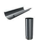 125mm Anthracite Grey Steel Guttering & Downpipes
